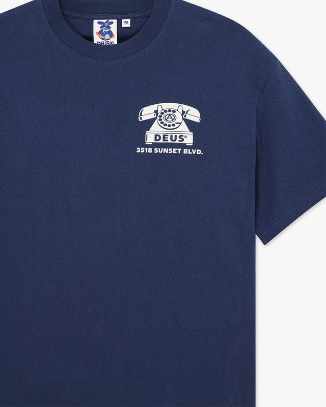 Camiseta Oversized Dial Tone - Marinho