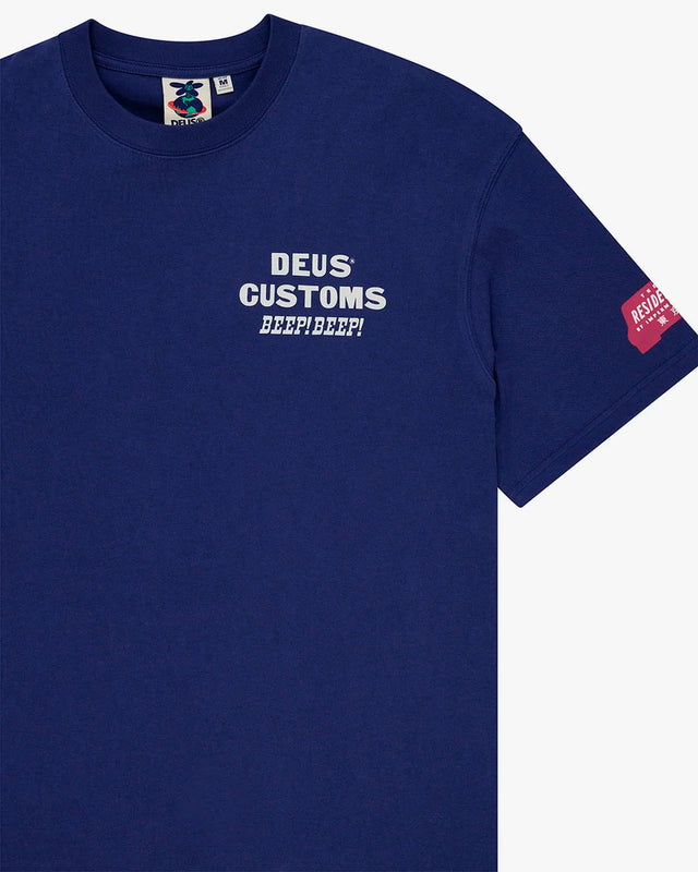 Camiseta Oversized Fit Bloomers - Azul Escuro