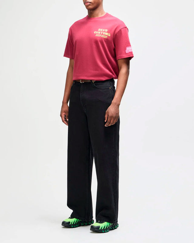 Camiseta Oversized Fit Bloomers - Vinho