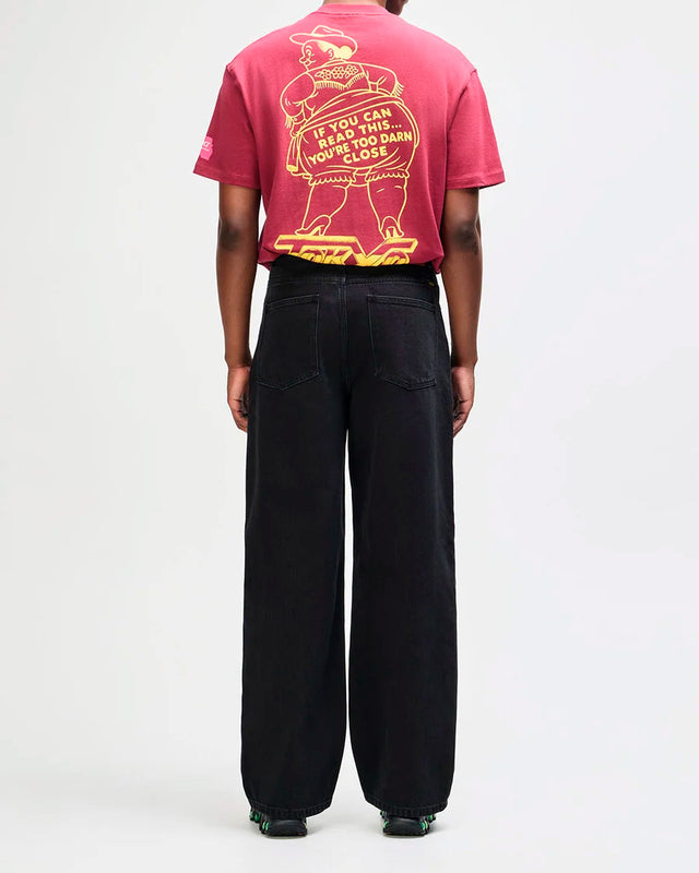 Camiseta Oversized Fit Bloomers - Vinho