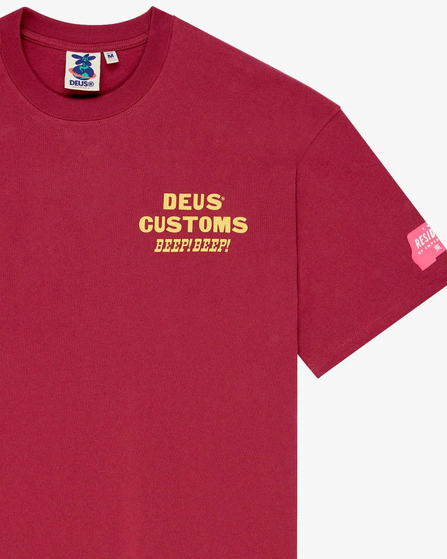 Camiseta Oversized Fit Bloomers - Vinho