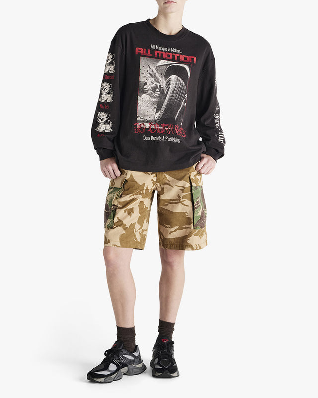 Camiseta Oversized Manga Longa Dacing Ghost - Chumbo