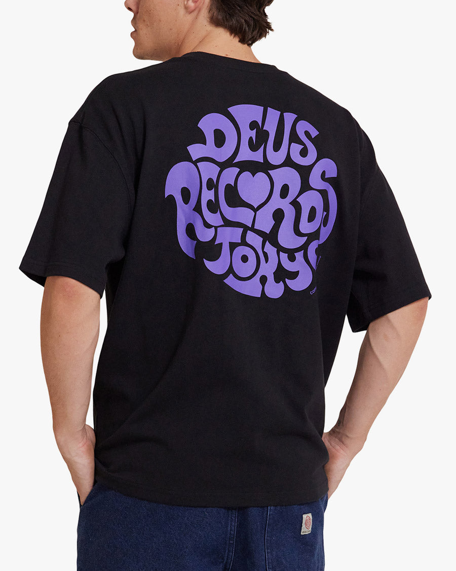 Camiseta Records Oversized Paradigm - Preta – Deus Ex Machina Brasil