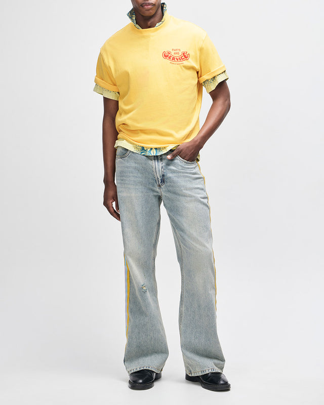 Camiseta Oversized Ruff And Smooth - Amarela