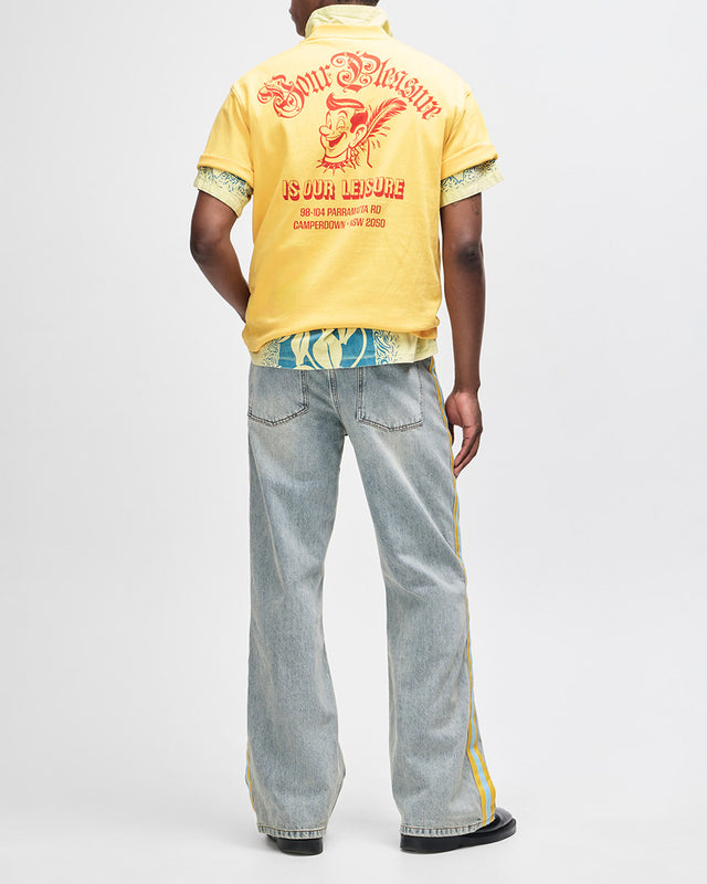 Camiseta Oversized Ruff And Smooth - Amarela