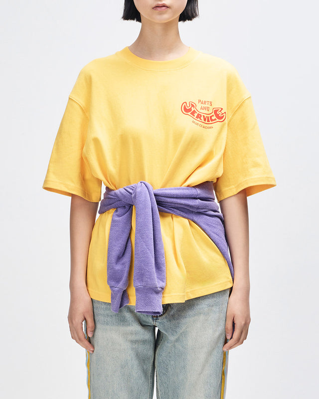 Camiseta Oversized Ruff And Smooth - Amarela