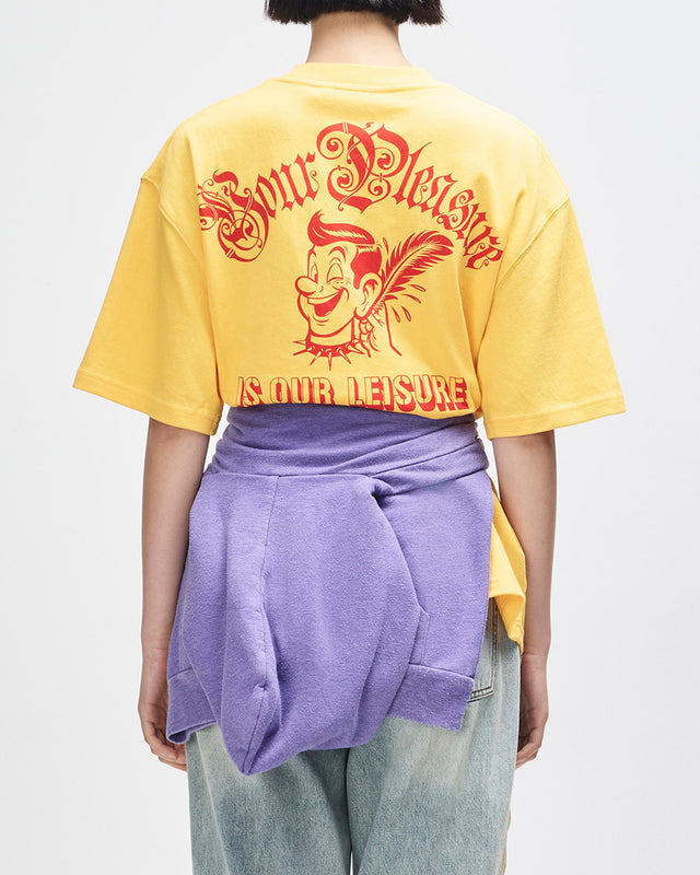 Camiseta Oversized Ruff And Smooth - Amarela