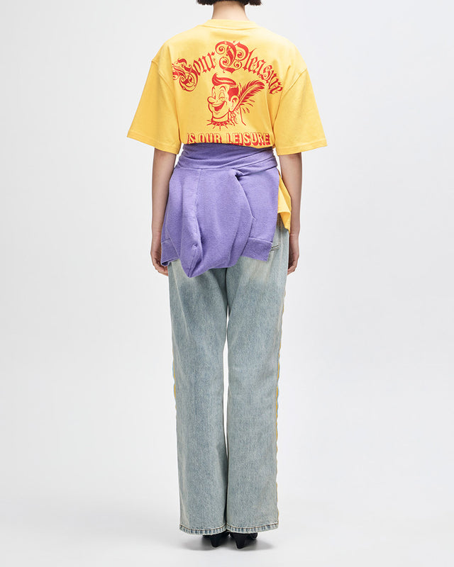 Camiseta Oversized Ruff And Smooth - Amarela