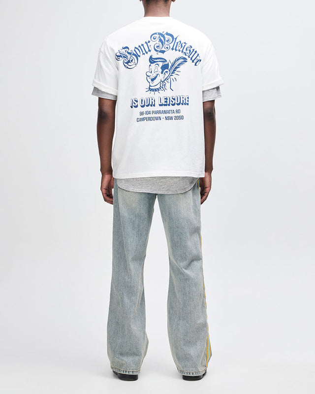 Camiseta Oversized Ruff And Smooth - Off White
