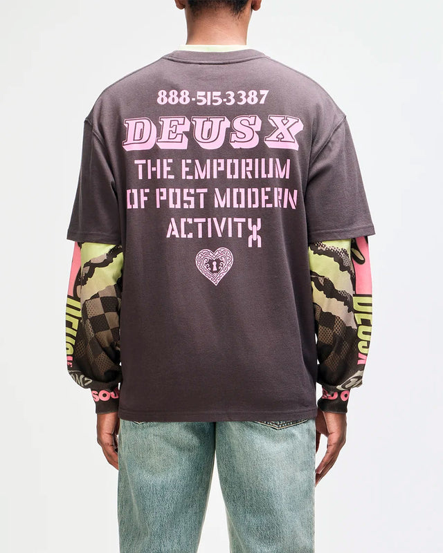 Camiseta Oversized Upstairs - Chumbo