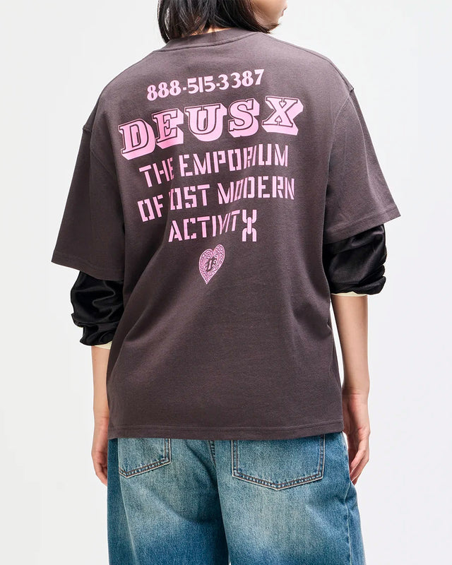 Camiseta Oversized Upstairs - Chumbo