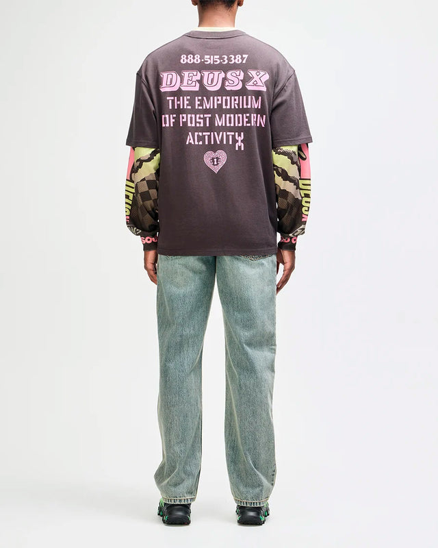 Camiseta Oversized Upstairs - Chumbo