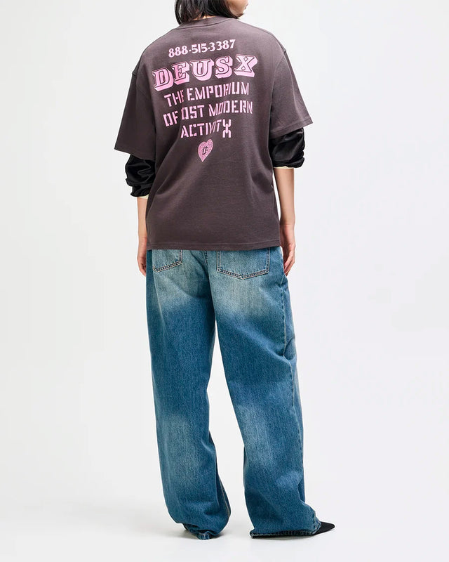 Camiseta Oversized Upstairs - Chumbo