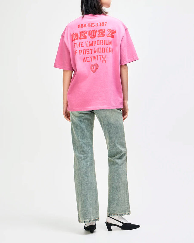 Camiseta Oversized Upstairs - Rosa
