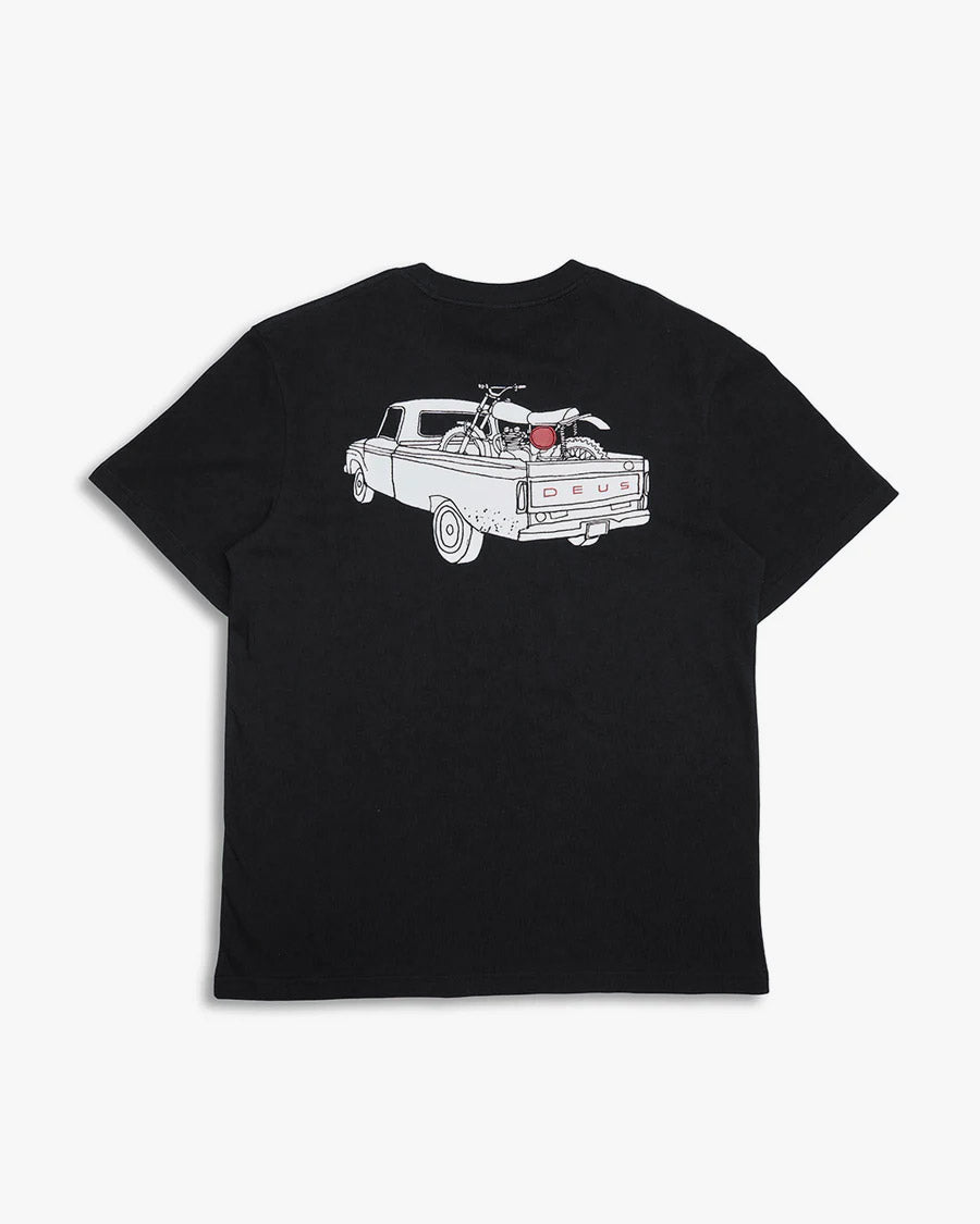 Camiseta Classics Box Fit Pickup - Preta – Deus Ex Machina Brasil