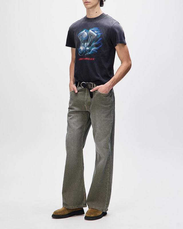 Camiseta Vintage Fit Productive Hum - Chumbo