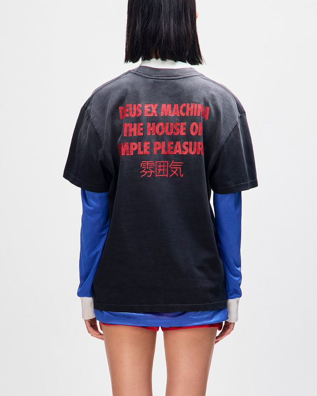 Camiseta Vintage Fit Productive Hum - Chumbo