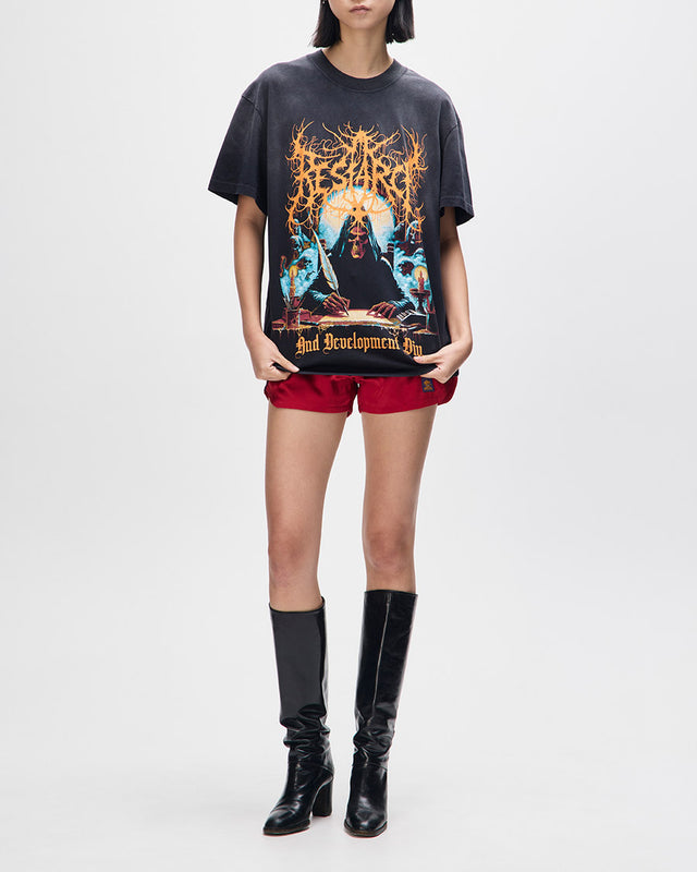 Camiseta Vintage Fit R&D - Chumbo