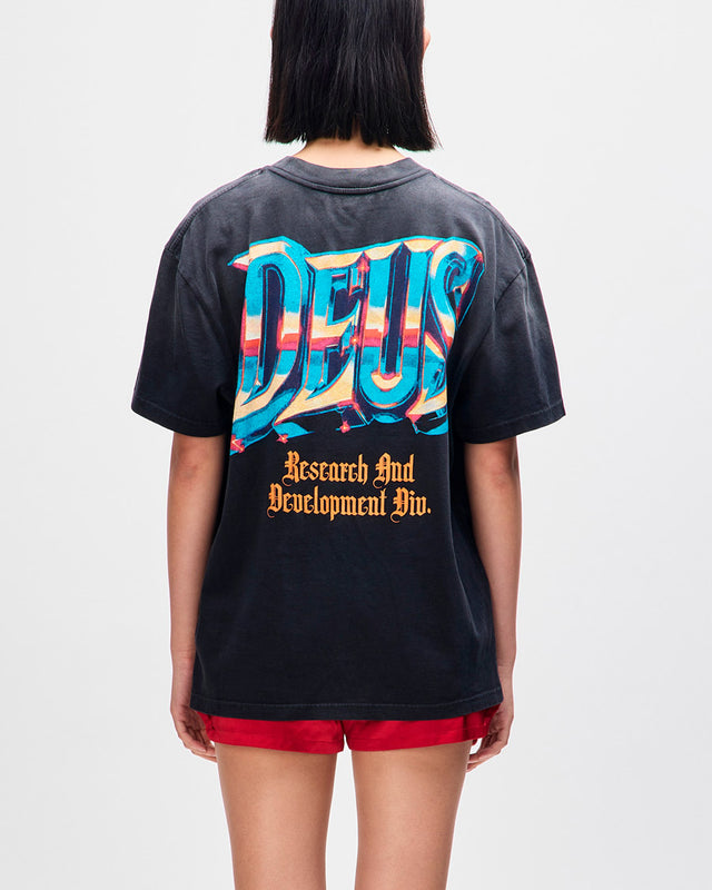 Camiseta Vintage Fit R&D - Chumbo