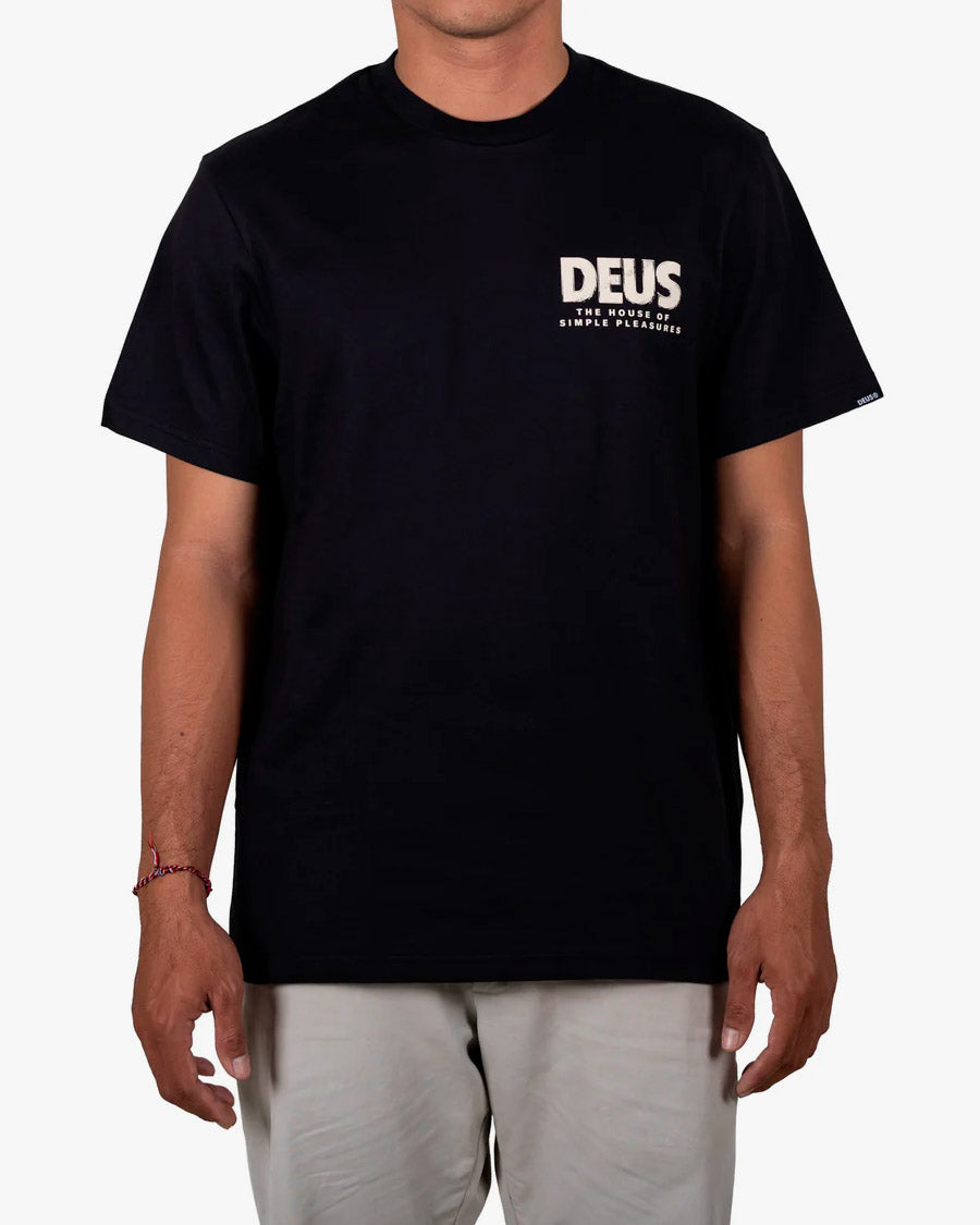 Camiseta Regular Fit Chromium - Preta – Deus Ex Machina Brasil