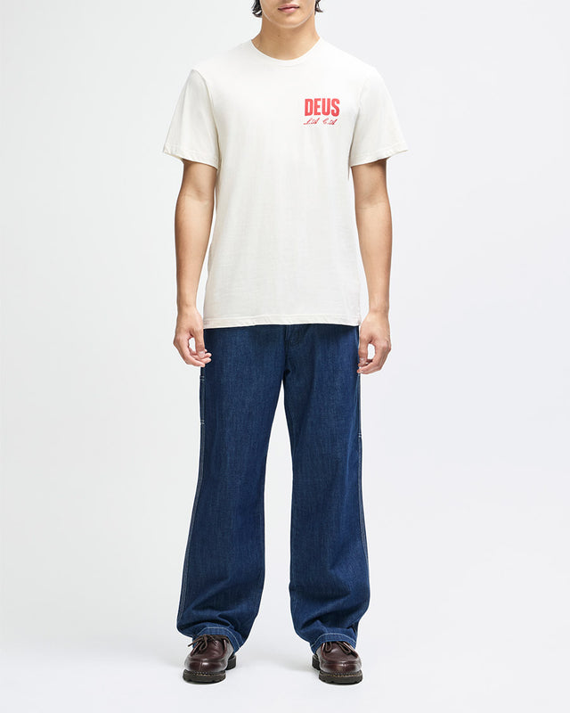 Camiseta Regular Fit Cutaway - Off White