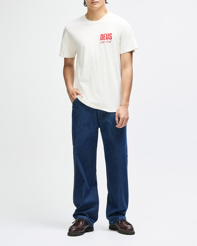 Camiseta Regular Fit Cutaway - Off White