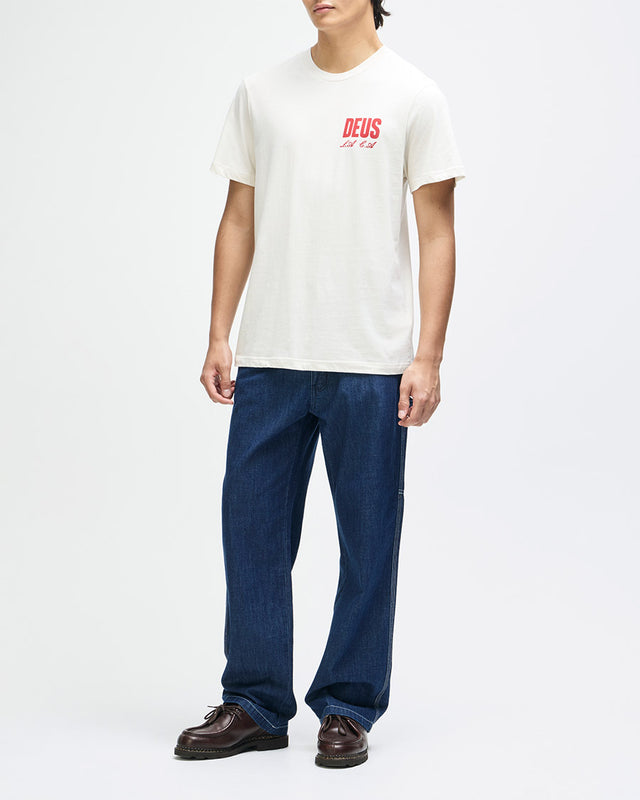 Camiseta Regular Fit Cutaway - Off White