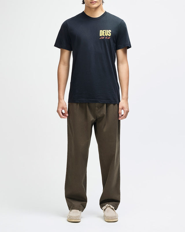 Camiseta Regular Fit Cutaway - Preta