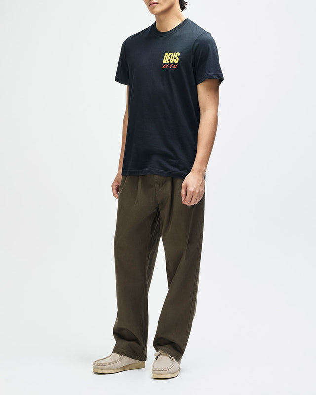 Camiseta Regular Fit Cutaway - Preta