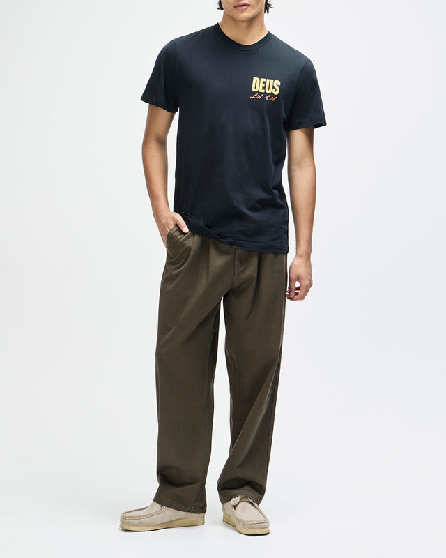 Camiseta Regular Fit Cutaway - Preta