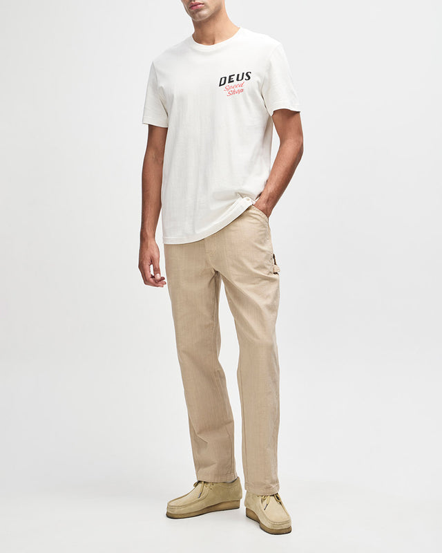 Camiseta Regular Fit Dogleg - Dirty White