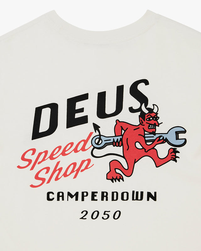Camiseta Regular Fit Dogleg - Dirty White