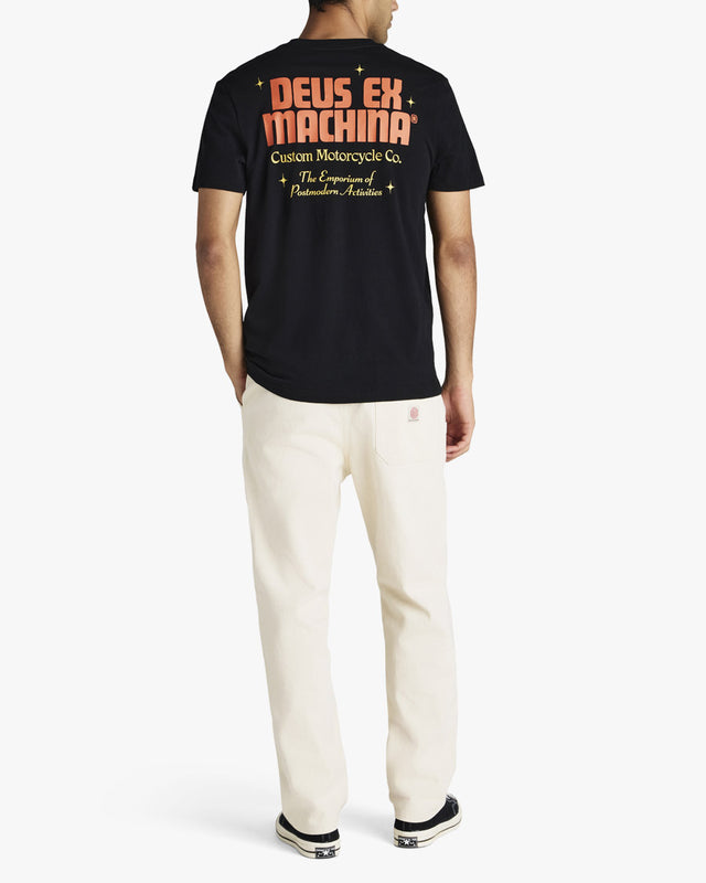 Camiseta Regular Fit Drop Down - Preta
