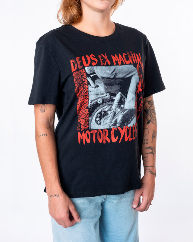 Camiseta Regular Fit Ephemera - Preta