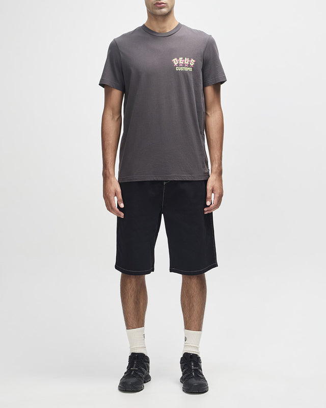 Camiseta Regular Fit Fancy Pansy - Chumbo