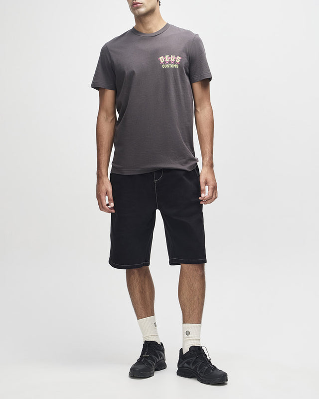 Camiseta Regular Fit Fancy Pansy - Chumbo