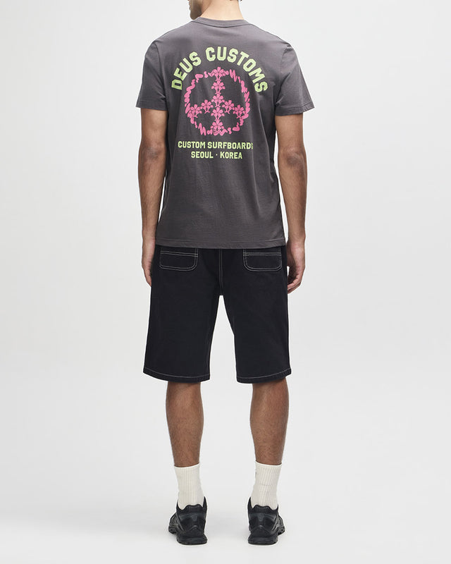 Camiseta Regular Fit Fancy Pansy - Chumbo