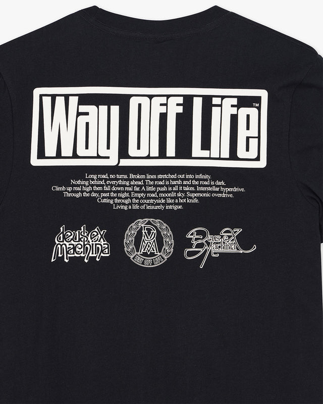 Camiseta Regular Fit Hyperdrive - Preta