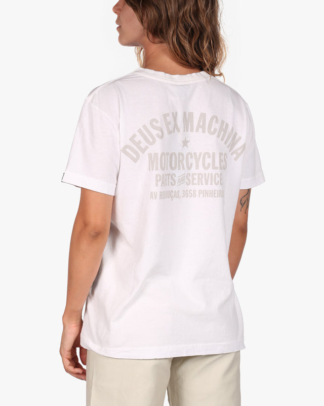 Camiseta Classics Feminina Motorcycles SP ADD - Branca