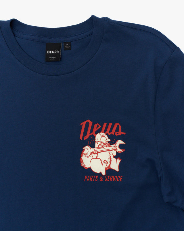 Camiseta Regular Fit Overbite - Azul