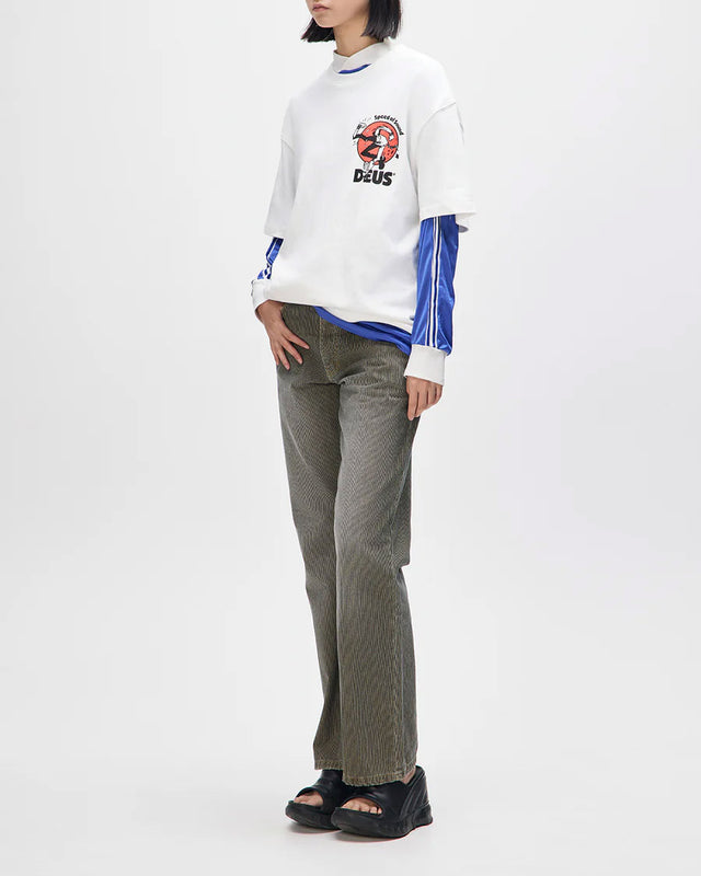 Camiseta Oversized Roughneck - Off White