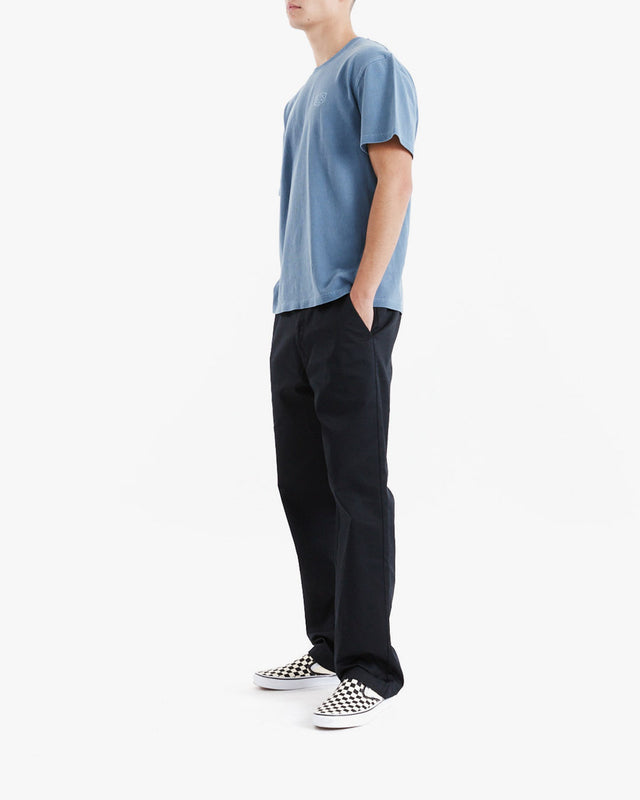Camiseta Box Fit Shield Garment Dyed - Azul