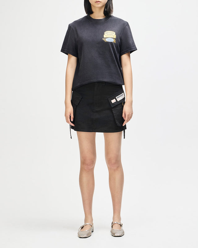 Camiseta Slim Fit Daphne - Chumbo