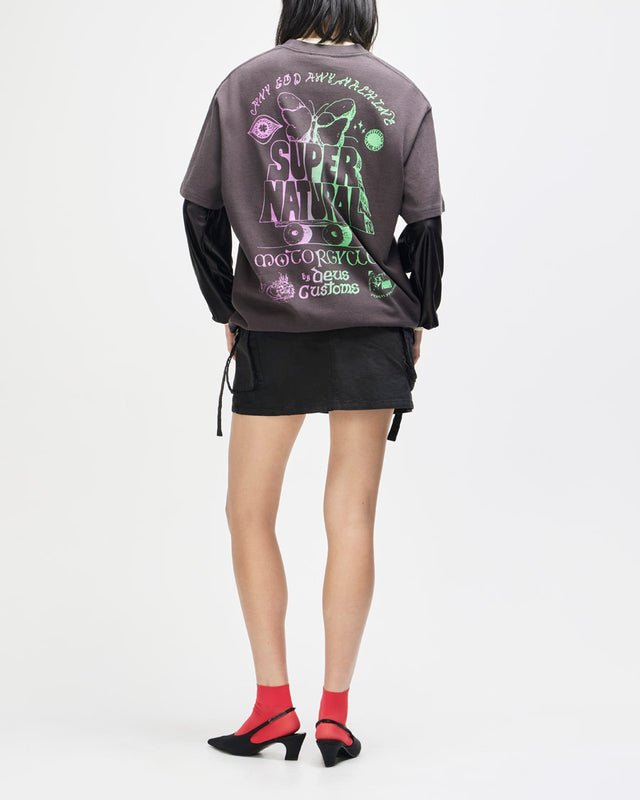 Camiseta  Oversized Temple Torque - Chumbo