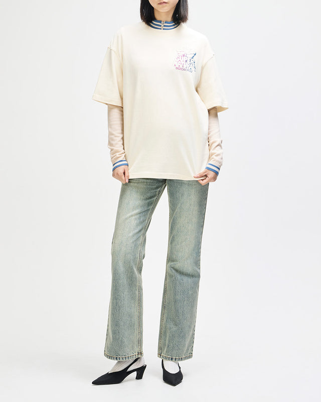 Camiseta Oversized Temple Torque - Off White