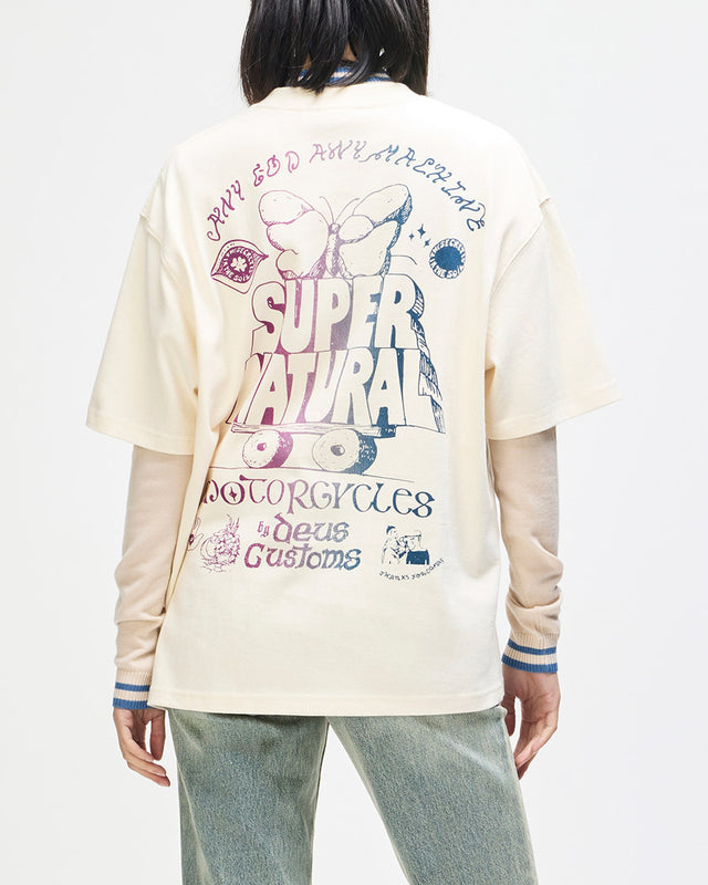 Camiseta Oversized Temple Torque - Off White