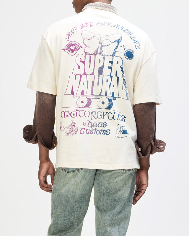 Camiseta Oversized Temple Torque - Off White