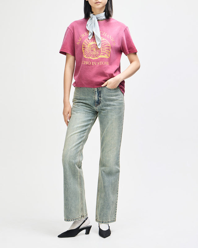 Camiseta Vintage Fit Perfect Ratio - Bordô