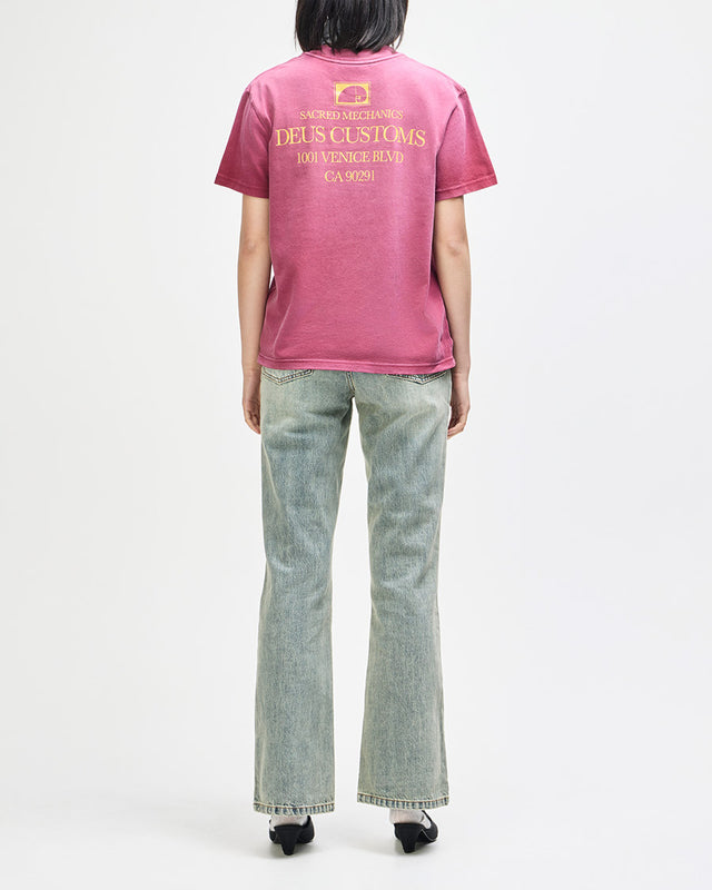 Camiseta Vintage Fit Perfect Ratio - Bordô