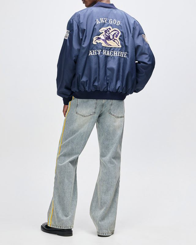 Jaqueta Bomber Oversized Horsepower - Preta